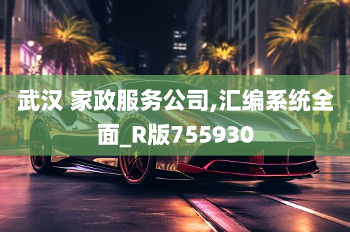 武汉 家政服务公司,汇编系统全面_R版755930