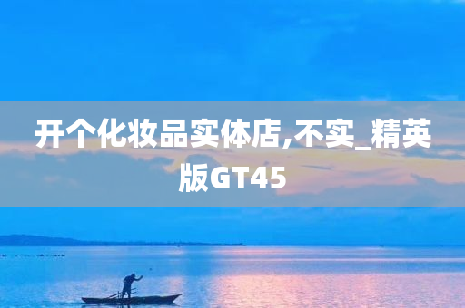 开个化妆品实体店,不实_精英版GT45