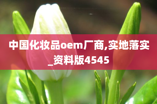 中国化妆品oem厂商,实地落实_资料版4545