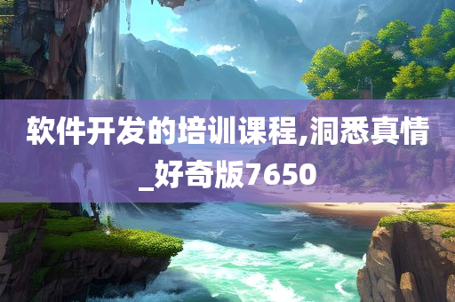 软件开发的培训课程,洞悉真情_好奇版7650