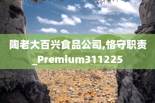 陶老大百兴食品公司,恪守职责_Premium311225