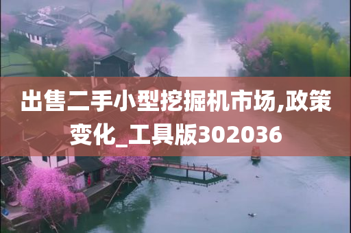 出售二手小型挖掘机市场,政策变化_工具版302036