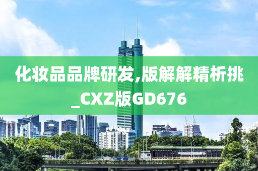 化妆品品牌研发,版解解精析挑_CXZ版GD676