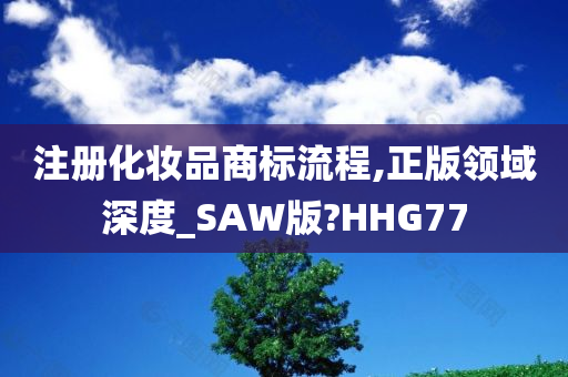 注册化妆品商标流程,正版领域深度_SAW版?HHG77