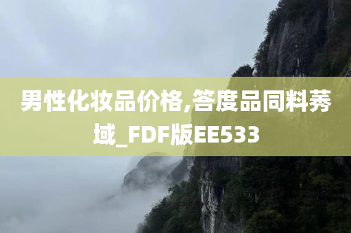 男性化妆品价格,答度品同料莠域_FDF版EE533