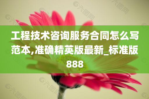 工程技术咨询服务合同怎么写范本,准确精英版最新_标准版888