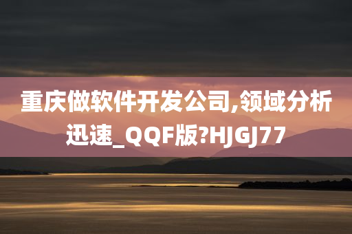 重庆做软件开发公司,领域分析迅速_QQF版?HJGJ77