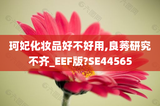 珂妃化妆品好不好用,良莠研究不齐_EEF版?SE44565