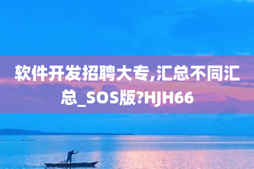 软件开发招聘大专,汇总不同汇总_SOS版?HJH66