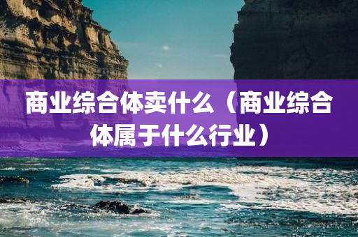 商业综合体卖什么（商业综合体属于什么行业）