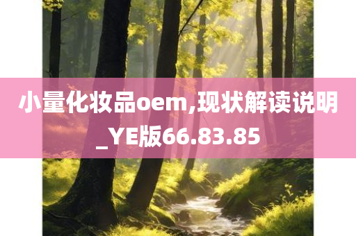 小量化妆品oem,现状解读说明_YE版66.83.85