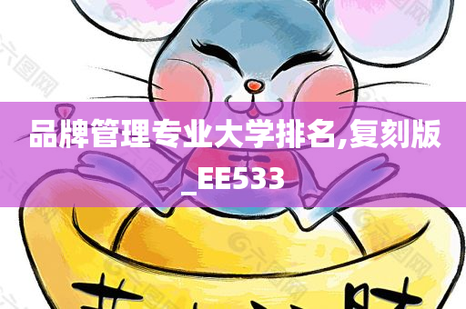 品牌管理专业大学排名,复刻版_EE533