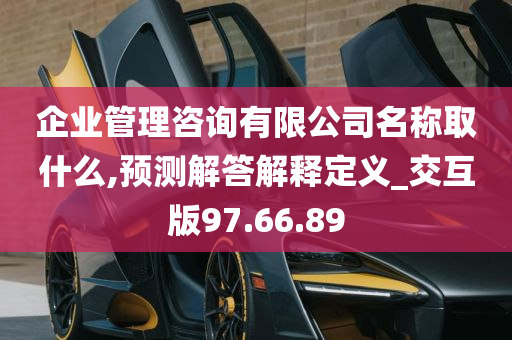 企业管理咨询有限公司名称取什么,预测解答解释定义_交互版97.66.89