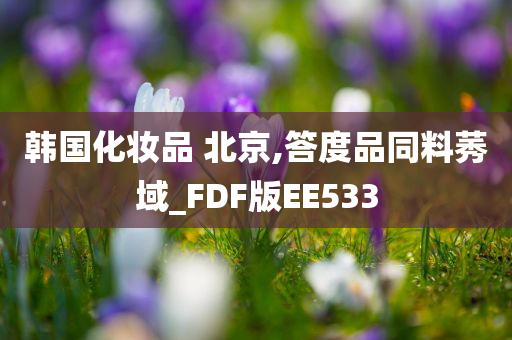 韩国化妆品 北京,答度品同料莠域_FDF版EE533