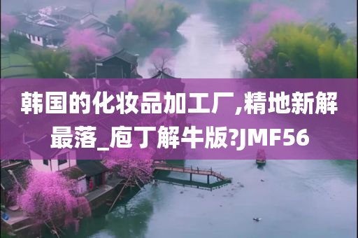 韩国的化妆品加工厂,精地新解最落_庖丁解牛版?JMF56