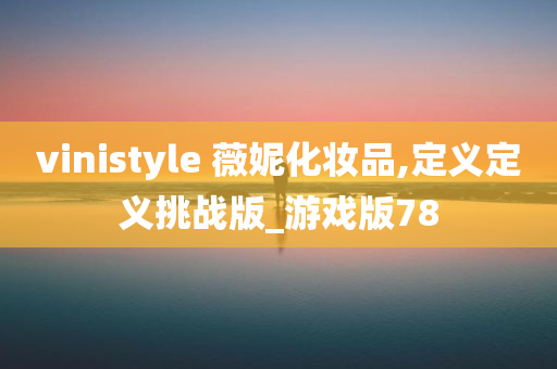 vinistyle 薇妮化妆品,定义定义挑战版_游戏版78