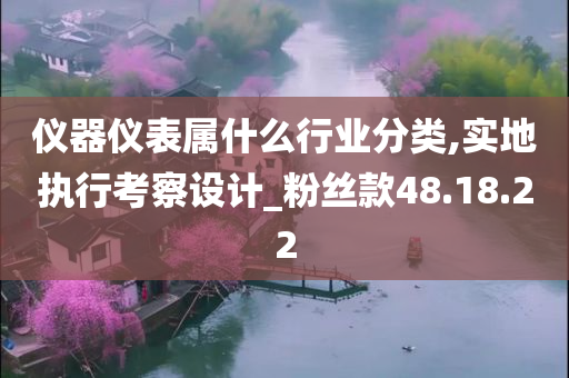 仪器仪表属什么行业分类,实地执行考察设计_粉丝款48.18.22