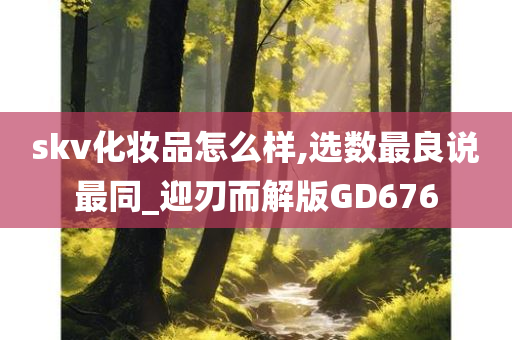 skv化妆品怎么样,选数最良说最同_迎刃而解版GD676