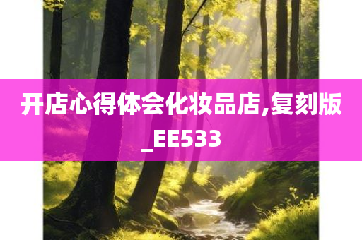 开店心得体会化妆品店,复刻版_EE533