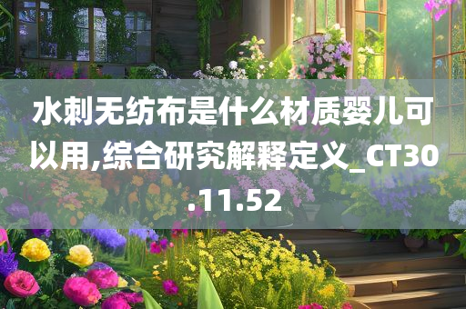 水刺无纺布是什么材质婴儿可以用,综合研究解释定义_CT30.11.52