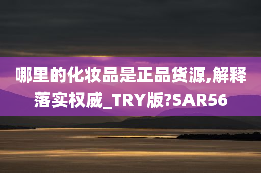 哪里的化妆品是正品货源,解释落实权威_TRY版?SAR56